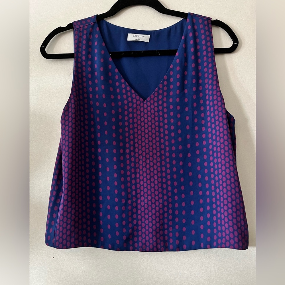 Patterned Babaton sleeveless shirt